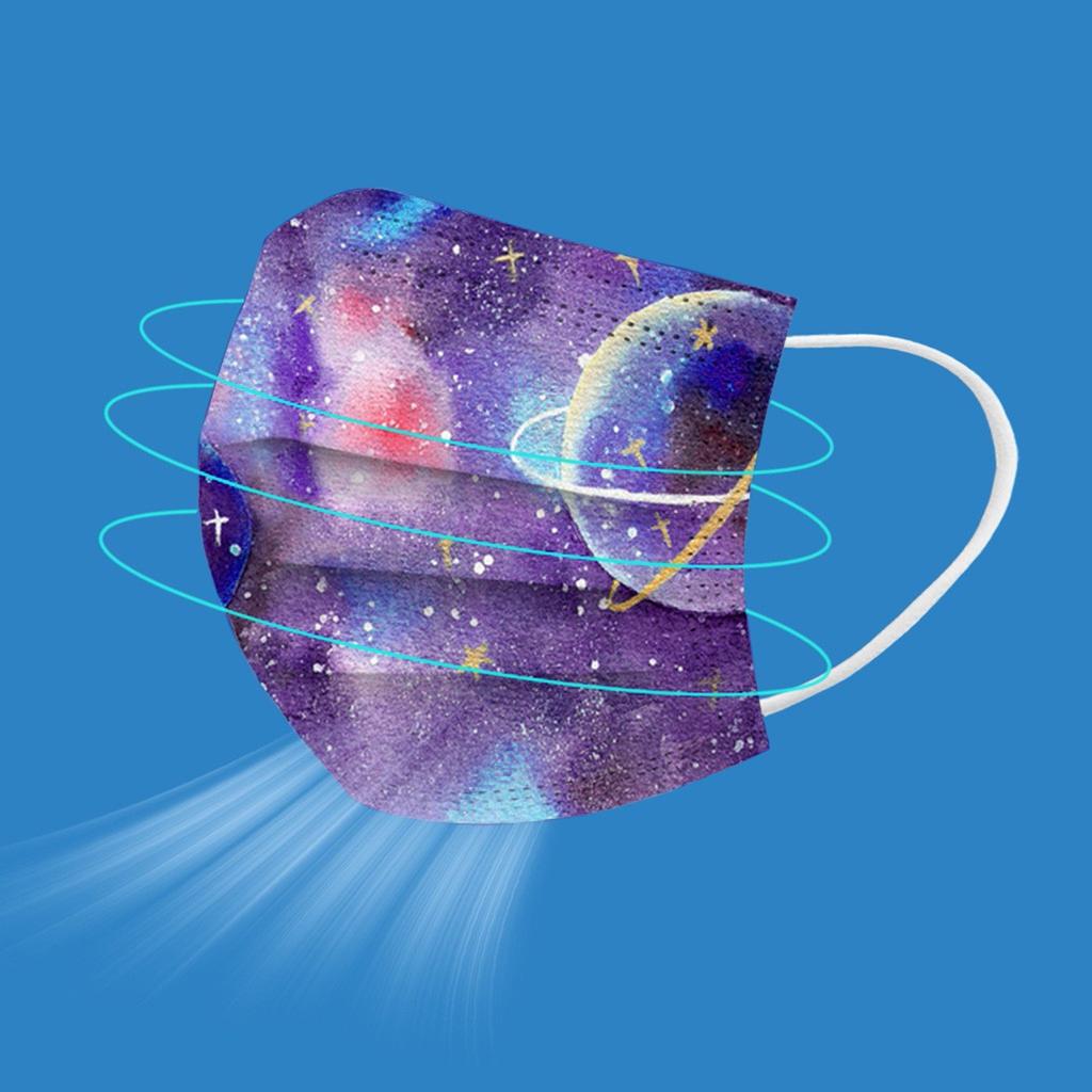 Children's 10/20/30/50 PC Star Printed Breathable Disposable Mask