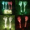 Exquisite Lighted Skeleton Hand Props LED Handmade Ghost Skeleton Hand Lamp Weatherproof Realistic Glowing Skeleton Hand