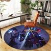 1pc Swordsmaids Round Chair mat Area Rug - Non-Slip, Floor Mat for Office, Bedroom, and Indoor Decor -1002232