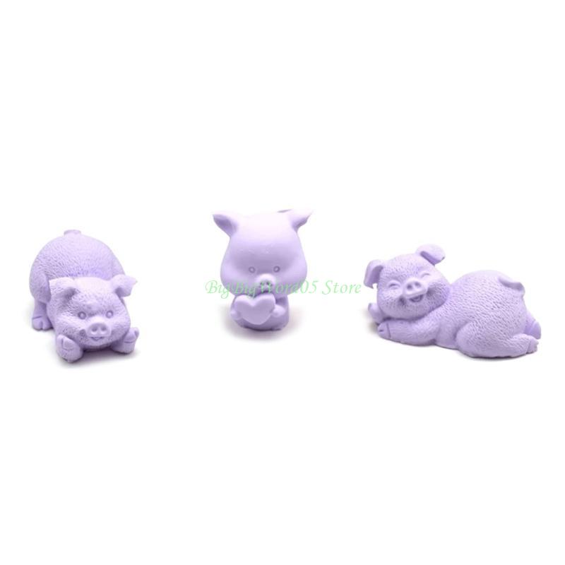 24TE Cartoon Pig Silicone Mold Pig Shaped Silicone Cake Mold 3D Pig Resin Mold DIY Baking Moulds Bakeware Tool for Cooking CN