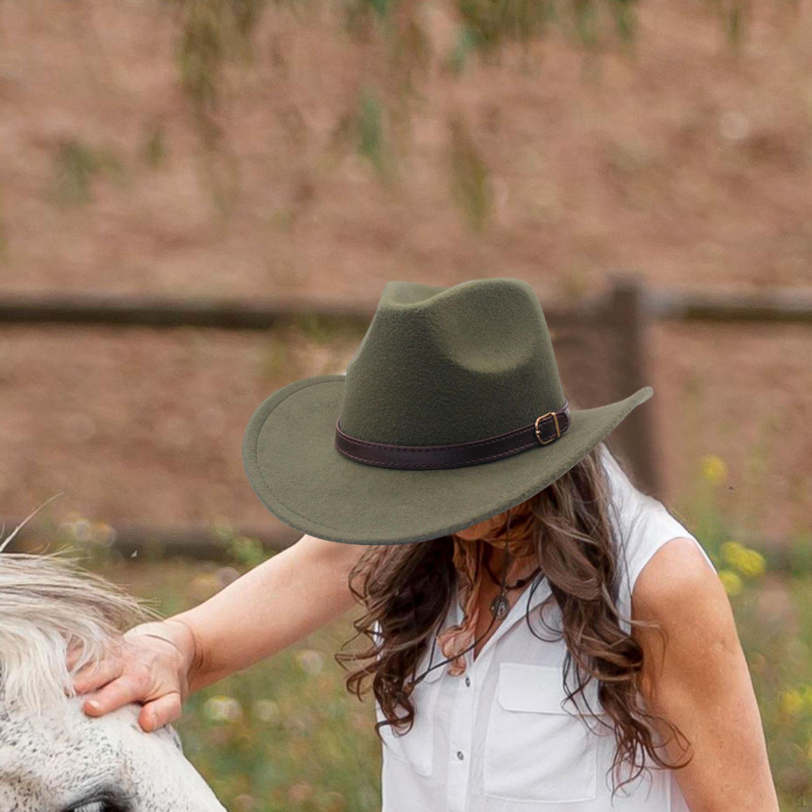 

Ковбойская шляпа повседневный реквизит для фотосессий для взрослых новинка косплей классика большие поля зелёный