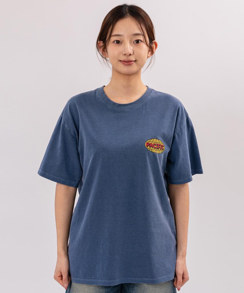 BIGWAVE COLLECTIVE Enjoy Ocean Life Pigment Short Sleeve T-Shirt (Navy)