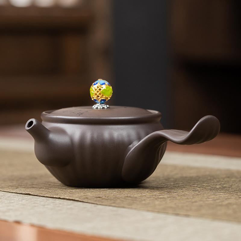 Creative Purple Sand Portable Travel Tea Set for Home Use and High-end Business Gifts for Customers