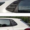 For Volkswagen VW POLO     Car Rear Window Shutter Cover Louver Side Vent Trims ABS Chrome Styling Accessories