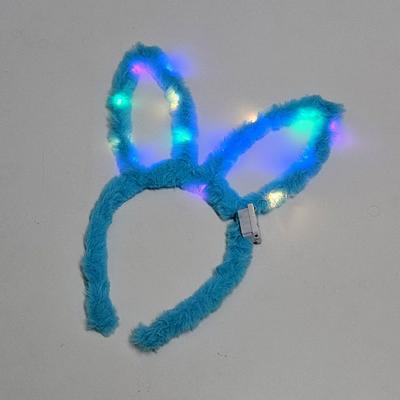 ג'ל לונה 3 דרגות שליטה באור LED אוזני ארנב פלאפי פרוות מינק פרווה סרט ראש מואר LG-15