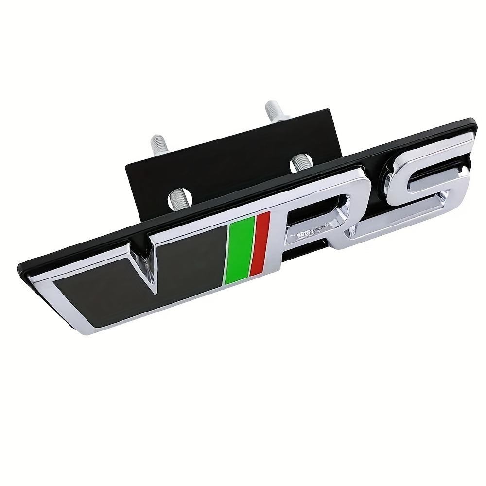 1Pc Metal VRS Logo Emblem VRS Letters Car Front Grille Rear Trunk Emblem Badge Sticker Accessories