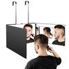 Specchio per Trucco Portatile da Viaggio Pieghevole a 3 Ante a 360° con Gancio Telescopico Regolabile in Altezza per Taglio Capelli Fai-da-Te, Rasatura, Regali