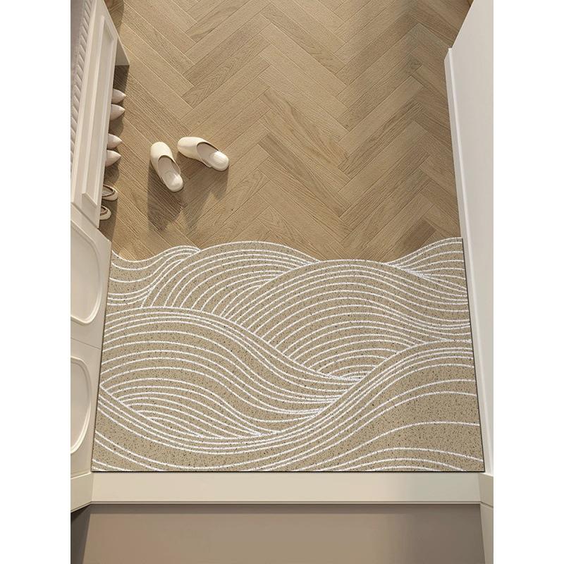 

Ретро нерегулярный шелковый коврик для пола, который можно разрезать, износостойкий противоскользящий дверной коврик, легко чистится, очищает от грязи 50 * 80Cm