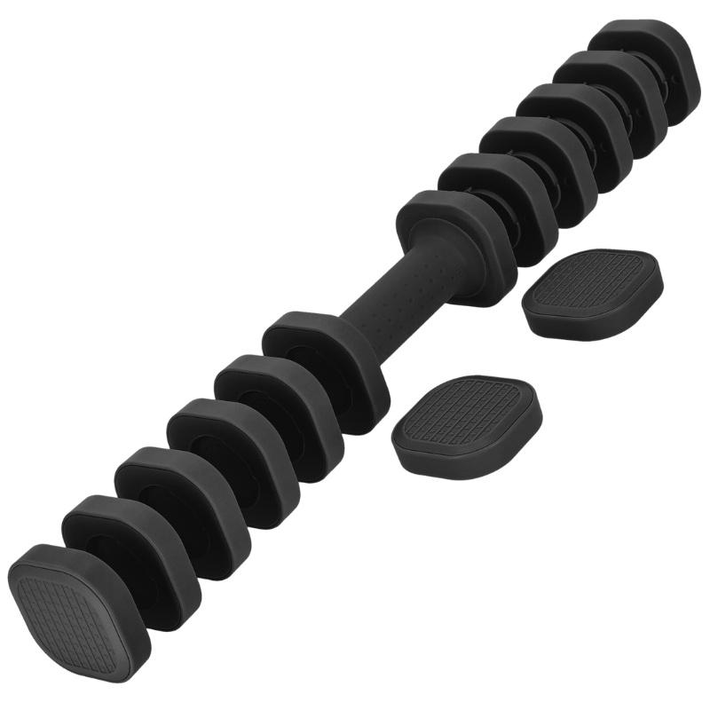 Adjustable dumbbells, 4-in-1 exercise dumbbells - black