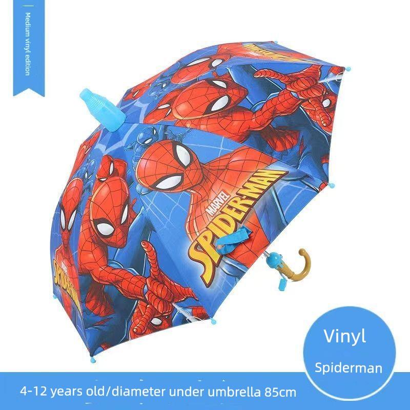 Umbrelă Automată Ultraman pentru Copii, Umbrelă pentru Copii de Grădiniță, Umbrelă cu Desene Animate pentru Elevi de Școală Primară, Utilizare Dublă pentru Soare și Ploaie