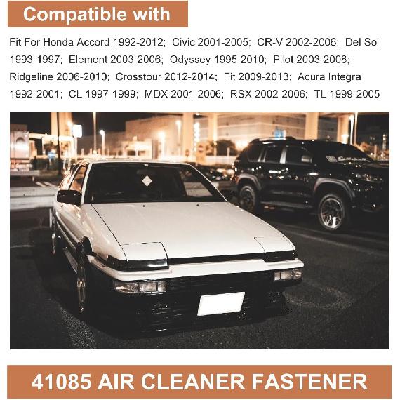 41085 Engine Air Filter Box Cover Screw Bolts, Air Cleaner Fastener Compatible with Honda Civic CR-V Odyssey Element 90091-RAA-A00, 90091-P36-000,