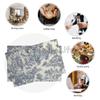 French Toile De Jouy Placemats Sets of 4 Waterproof Heat Resistant Linen Table Mats for Home Party Dining Table Decor 12x18 Inch
