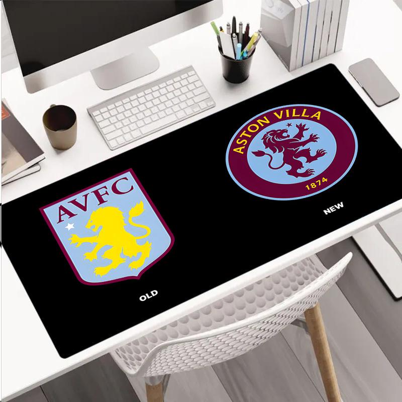 Aston Villa Fc Crest Mouse Pad, Rubber Base, Mouse Pad for Gamers and Office Use, Gaming Desk , Easy To Clean Mat Christmas fan gifts