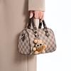 2025 autumn and winter new bag women's fashion Boston pillow bag texture versatile printed handbag trend versatile