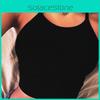 Womens Sexy Black Summer Cotton Bottoming Vest Top With Comfortable Fit