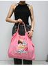 Ball Chain Authentic ICE CREAM Large Size Bag Eco Bag Tote Bag Embroidery Gift A4 301163 [Ball & Chain] & (L.PINK, L)