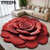 3D Flower Carpet Household Absorbent Floor Mat Anti Slip Dirt Resistant Easy To Maintain Floor Mat