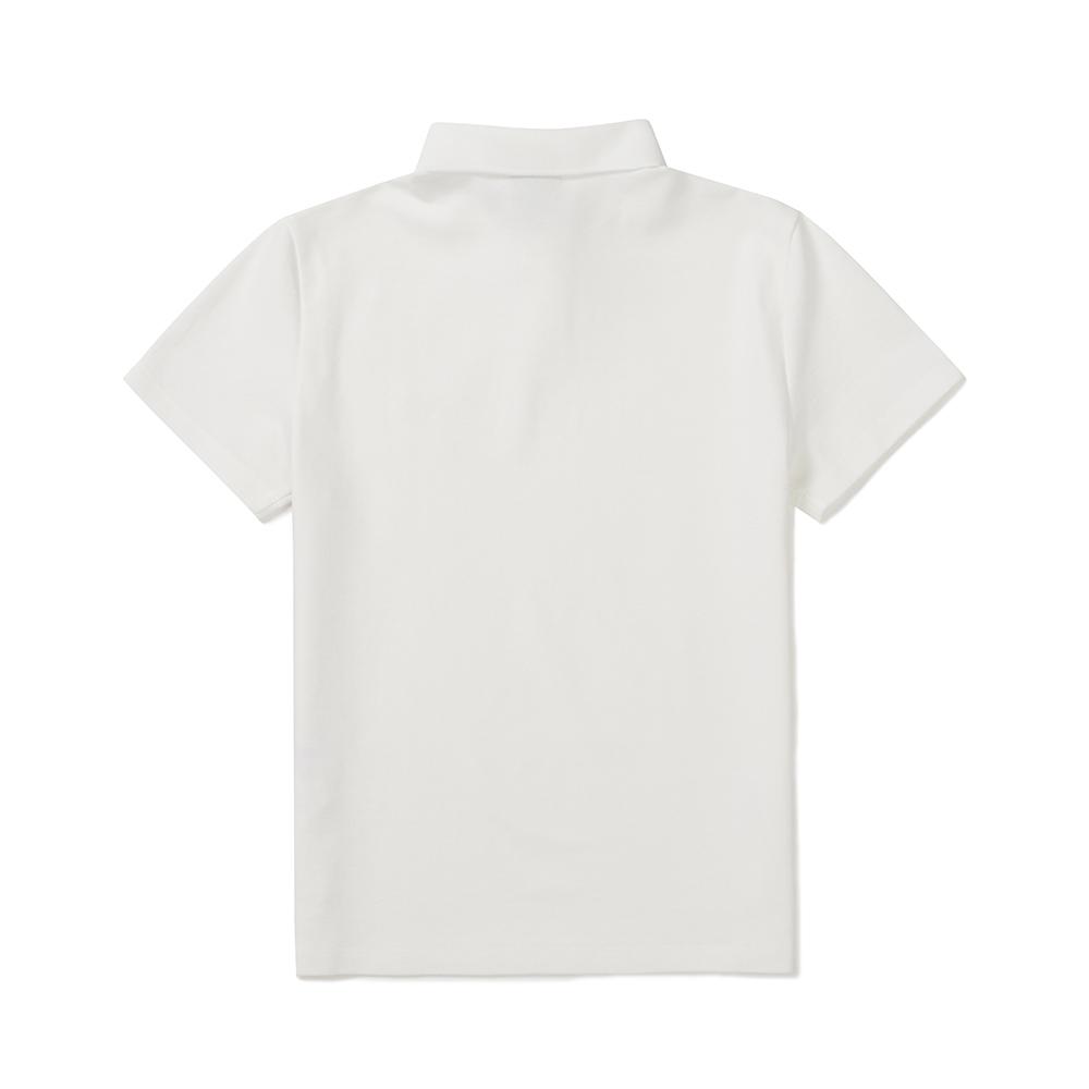 SNOWPEAK Pique Women's Basic Polo T-shirt Off White (S25MWFPS67)
