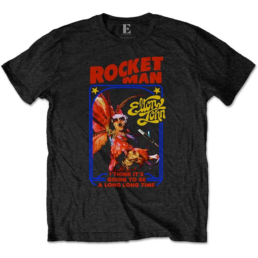 Elton John - Rocketman Feather Suit - Black t-shirt XXXXL