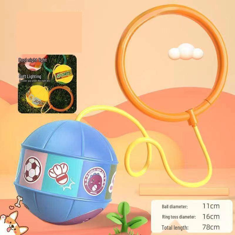 Flashing Bouncing Ball Ankle Ring Set for Kids - Luminous Jumping Sports Toy