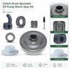 Clutch Drum Rim Sprocket Kit .325"-7T .325"-8T Oil Pump Worm Gear for Husqvarna 340 345 346XP 350 351 353 Chaaw Parts Kit