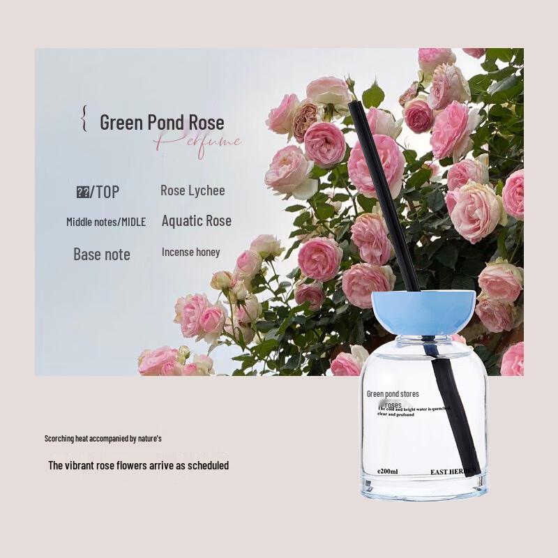 Zuohe Hotel Flameless Green Rose Aroma Diffuser 200ml