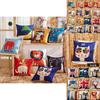 Elegant Cotton Linen Cartoon Animals Pillow Cases With Lion Cat Deer Print For Home Decor