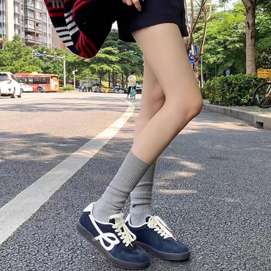 Retro Color Matching Breathable Round Head Strap Thick Sole Heightening German Training Shoes Women's 2025 New Sports Shoes Breathable Heightening