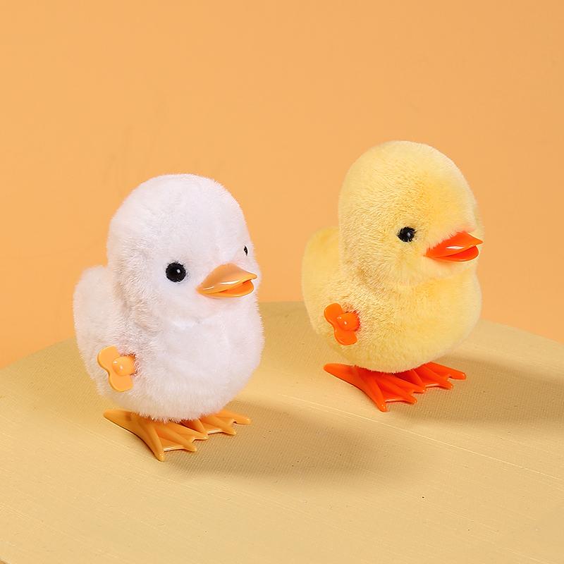 1pc Jumping Chicken Duck Toy, Simulation Plush Jumping Duck Interactive Toy, Small Animal, Birthday Gift