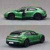 1/36 Porsche Taycan Turbo S Toy Car Model MSZ Diecast Metal Miniature Pull Back Sound & Light Collection Goft For Children Boy