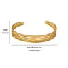 Bracelet jewelry stainless steel hollow line geometric bracelet women wide edge fashion personality exaggerated jewelry