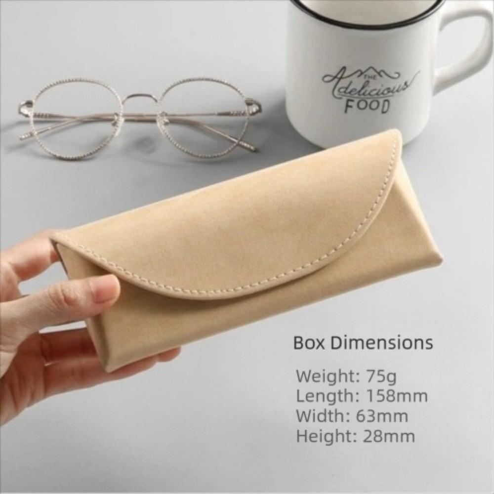 Dustproof Leather Simple Sunglasses Eyewear Case Glasses Cases Protection Bags