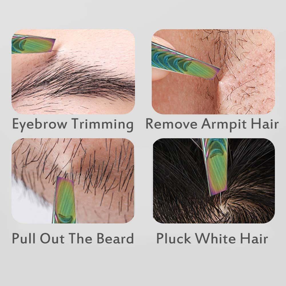 Makeup Tool Plucking Clip Eyelashes Tweezers Hair Removal Beard Plucker Eyebrow Trimming Tweezers