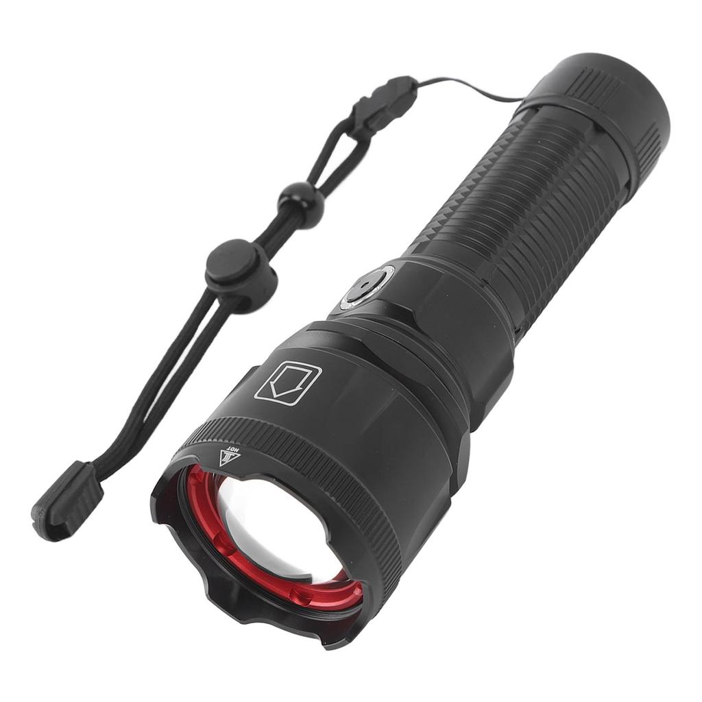 30W Zoomovací svítilny LED kovový spínač Super jasná svítilna pro cyklistiku, turistiku, kempování