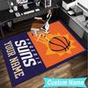 Custom Name Rug Phoenix Basketball Team Area Rug Suitable for Indoor And Outdoor,Carpets for Homes, Offices,Living Rooms,Home Decor,Christmas Gift