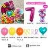 55pcs Troll Foil Helium Balloons Kit Birthday Magic Hair Theme Party Decorat Baby Shower Kids Toys Supplies Air Globlos Balloon