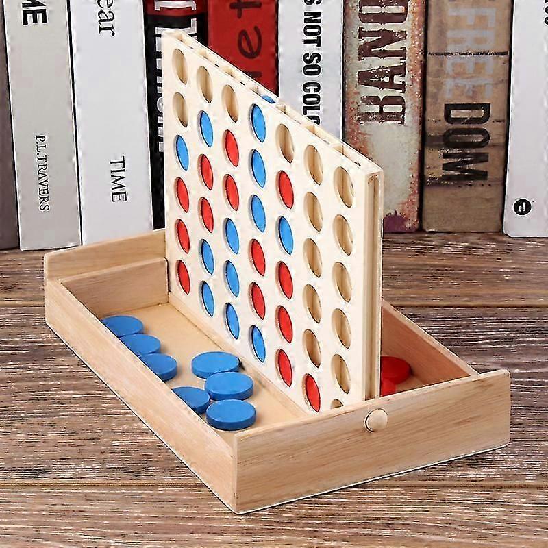 "Four-piece three-dimensional chess game, children's educational chess game, multi-player toy, multi-color wooden box"