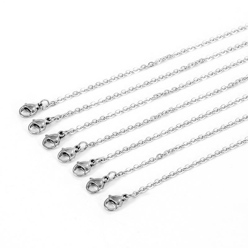 Necklace stainless steel money, couple-style versatile light luxury gold-plated geometric snake bone chain gold wholesale