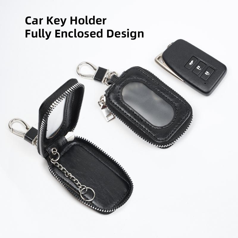 Car Key Bag Cover Keychain Ring Leather Protection Case For Toyota GR 86 Corolla RAV4 CHR Yaris Camry Prado Prius Avensis Hilux
