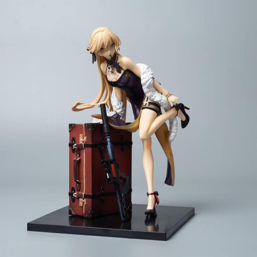 

23cm Girls Frontline Ots-14 Full Dress Game Girl Figures Statue Cartoon Girl Models Boys Collectible Toys Ornament Doll Toys