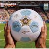 Pelota de Fútbol de Peluche Oficial de la Selección Argentina Réplica de Firma de Messi Impresa, Producto con Licencia Auténtica