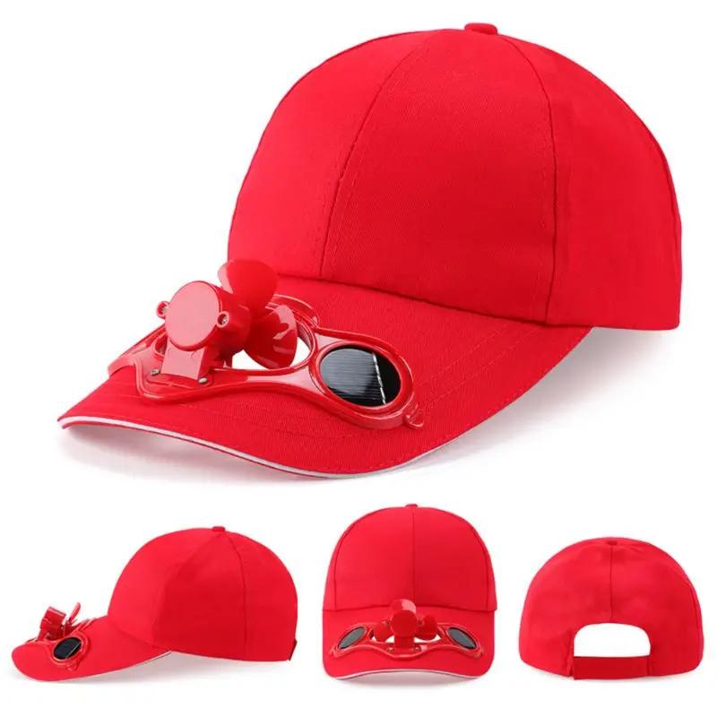 Solar Fan Hat for Men Women - Sun Protection Summer Cooling Cap with USB Rechargeable Fan, UV Sunshield, Adjustable & Breathable