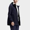 FILA Solid Color Logo Hooded Fitness Woven Jacket Women jackets Dark-Blue A11W411703F-NV