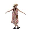 Summer New Sweet Mori Pastoral Suspender Dress Women's Summer Dopamine Design Skirt