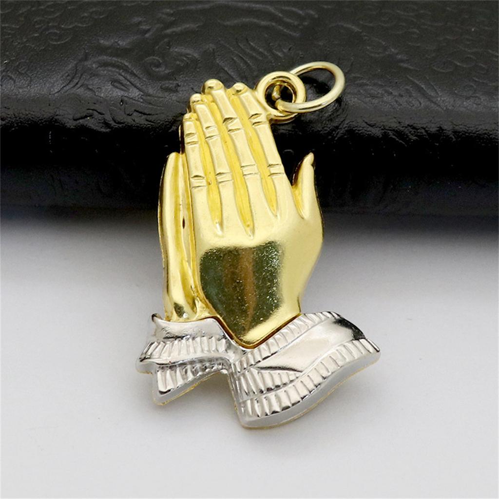 15pcs Elegant Praying Hands Pendant Keyring Ornamentation Perfect for Travelers Believers Seeking Spiritual Comfortable