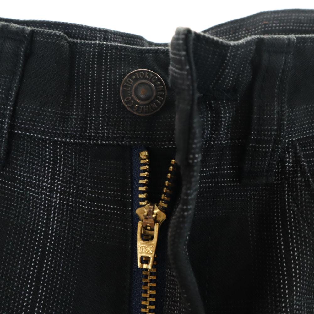 NEPENTHES made in Japan Check Pattern Long pants S Black Men's Used