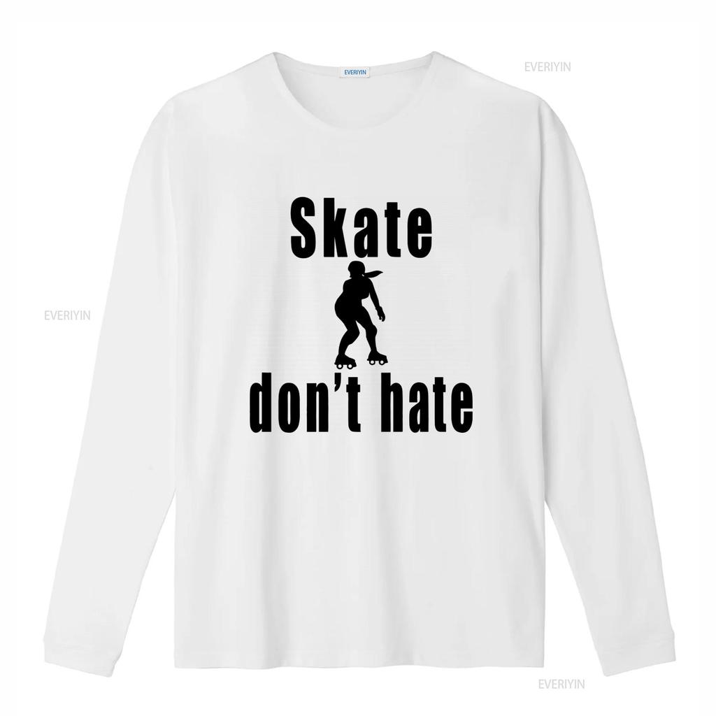 Skate Dont Hate Roller Derby T Shirt for Skating Club Girls Vintage Washed Comfortable Stretched Top For Everyday Wear