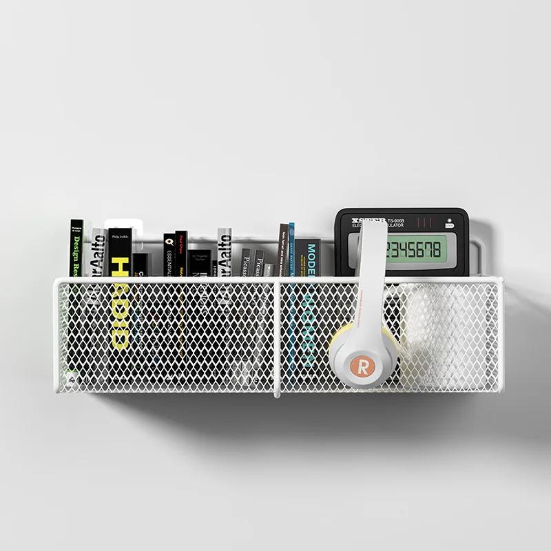 DIY Ins Home Wall Decoration Iron Grid Decor Hanging Rack Wall Display Art Storage Box Mesh Shelf Basket Rack Holder Organizer