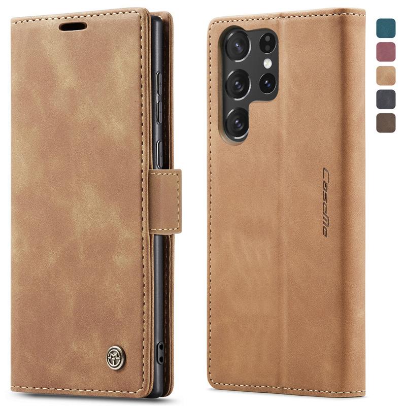 Luxury Leather Phone Case For Samsung Galaxy S20 S21 S22 S23 S24 S25 Ultra Plus FE Note 20 10 Lite Wallet Flip Stand Card Cover