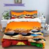 Alvin & The Chipmunks Pattern Bedding,Quilt Set Quilt Cover Pillowcase Home Birthday Gift (1 * duvet cover + 2 * pillowcase, without core)